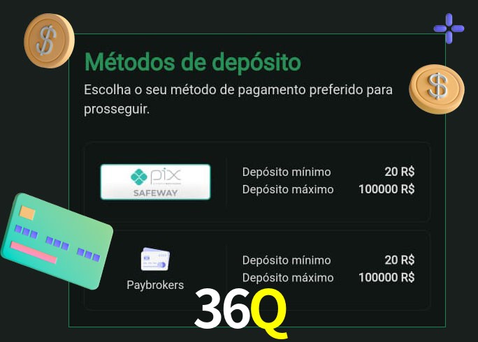 O cassino 36Q oferece uma grande variedade de métodos de pagamento
